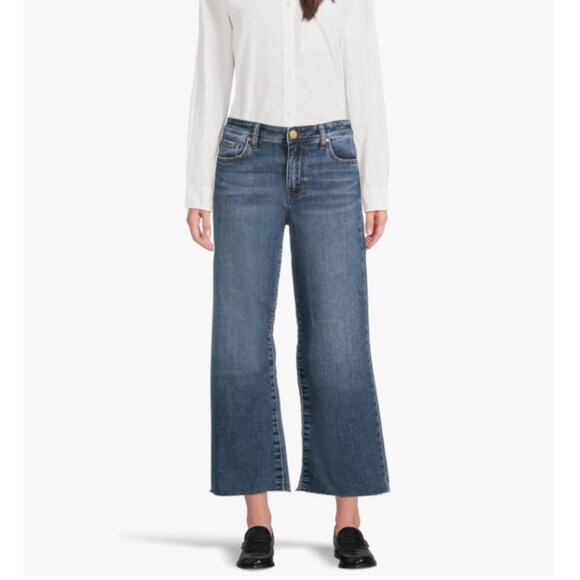 Kut from the Kloth Charlotte Wide Leg 26" inseam, size 4, regular hem - Picture 1 of 1